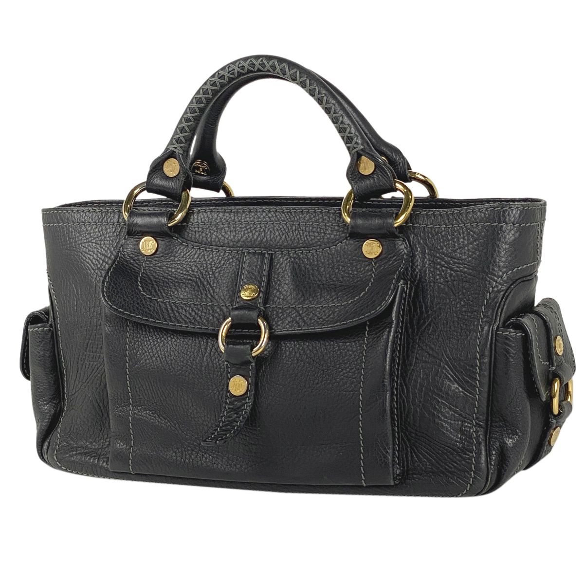 セリーヌ CELINE ブギーバッグ ハンドバッグ レザー ブラック  