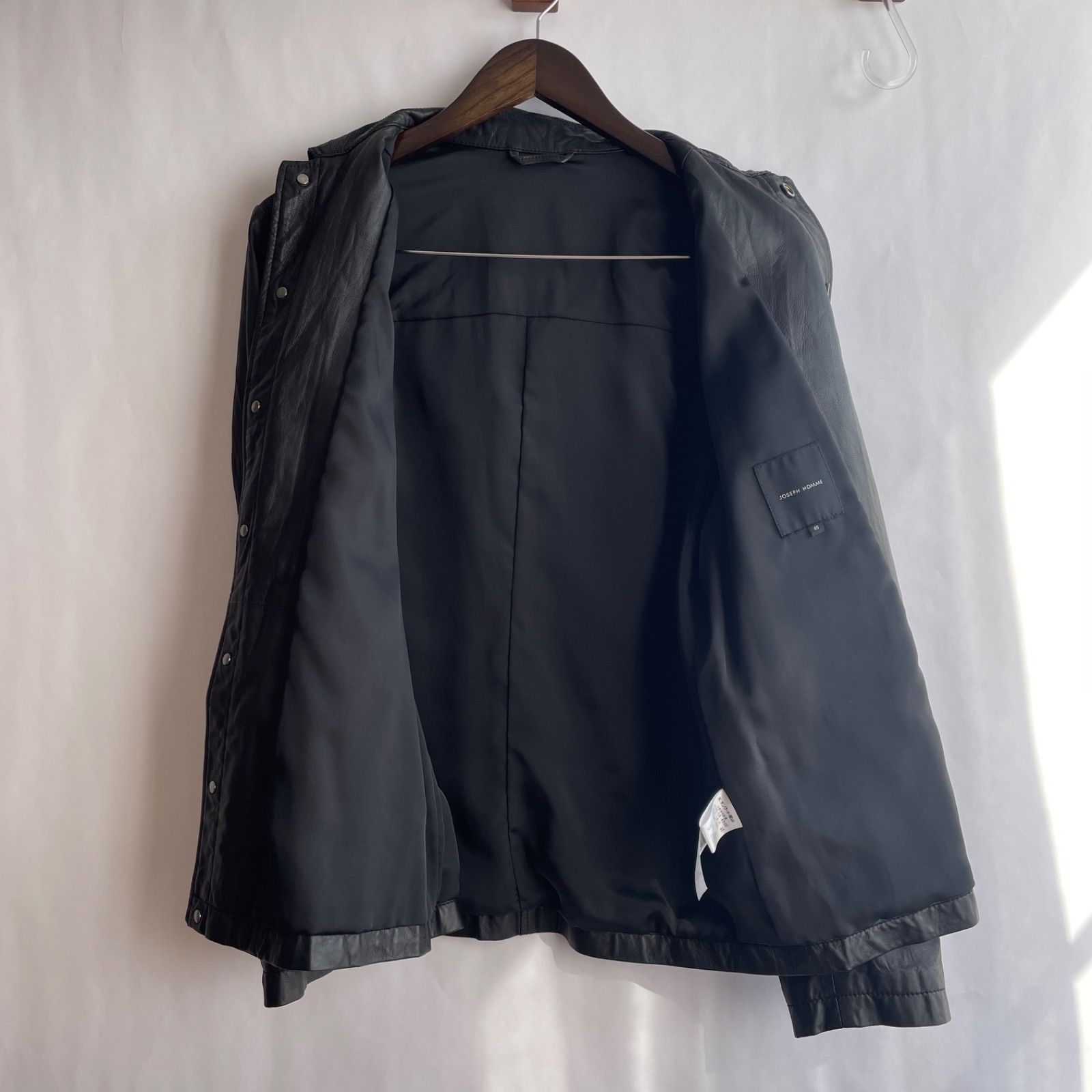 joseph homme レザーシャツ レザージャケット 46 本革 ラムレザー 中古・古着通販】JOSEPH HOMME (ジョゼフ オム) JOSEPH HOMME