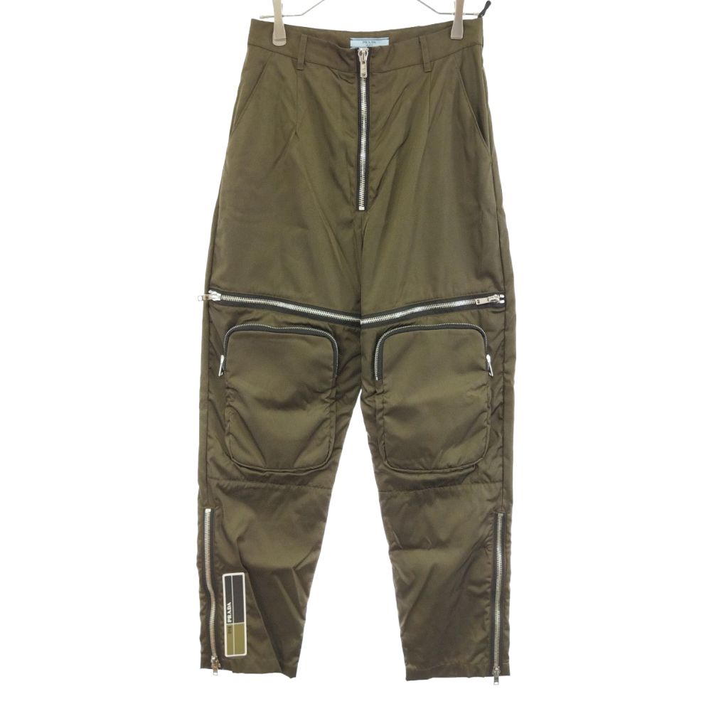 PRADA プラダ 19AW THECNICAL NYLON CARGO PANT 22X805 S192 ラバーパッチテクニカルナイロンジップフロントポケットカーゴパンツ PRADA (プラダ) 19AW THECNICAL NYLON CARGO PANT 22X805 S192 ラバー