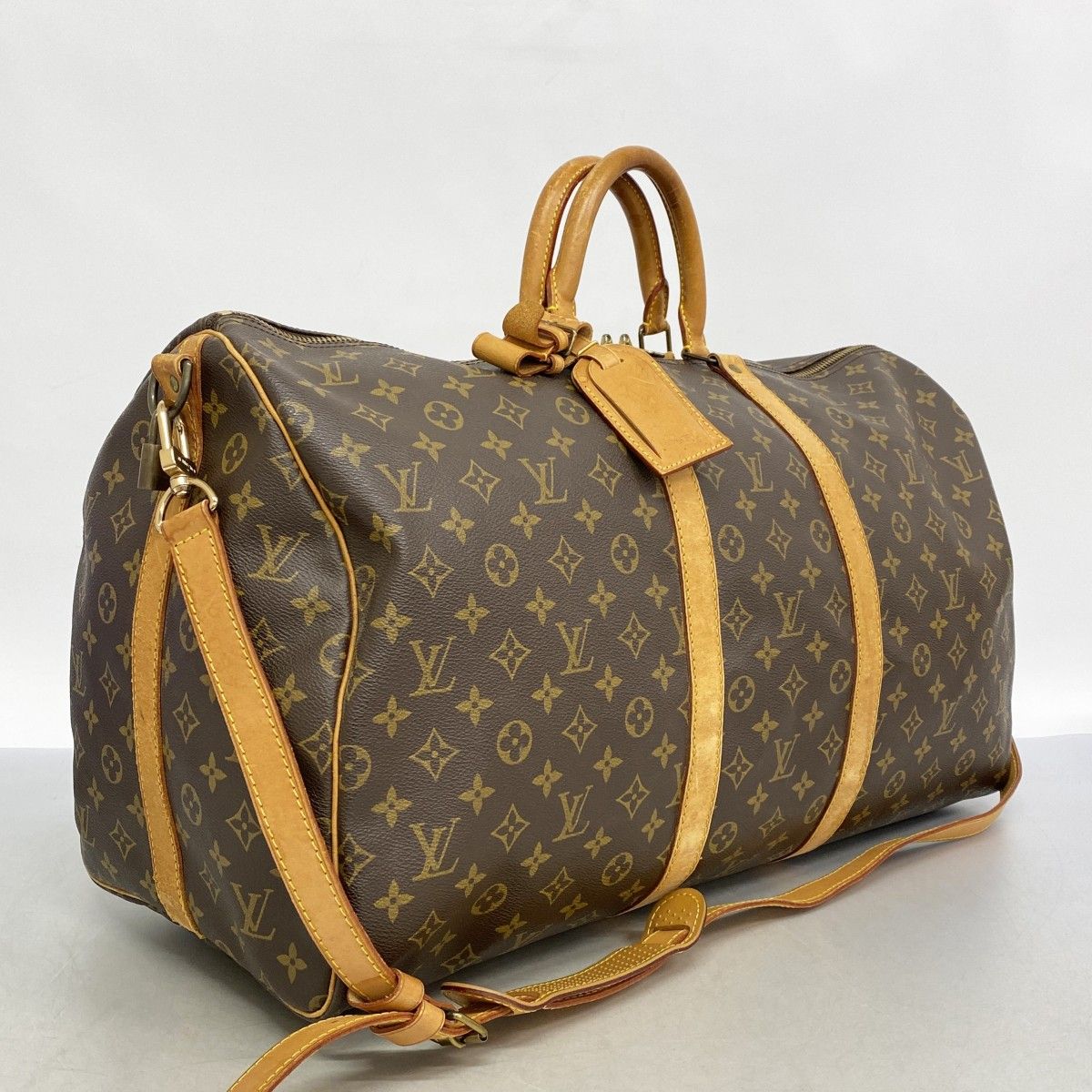 5md4514 ルイヴィトン ボストンバッグ モノグラム キーポルバンドリエール55 M41414 ブラウン メンズ レディース ユニセックス