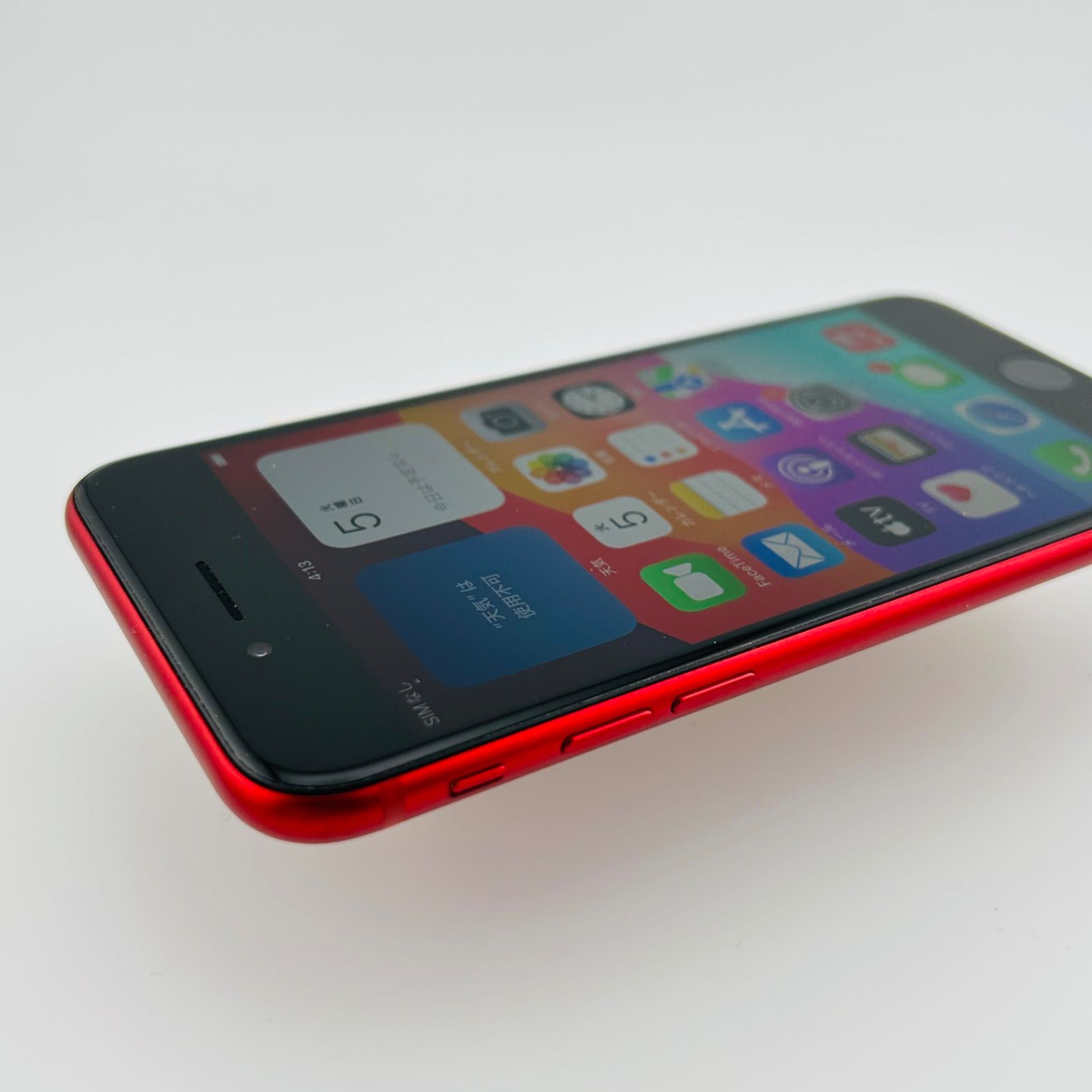 SIMフリー iPhoneSE3 256GB レッド 新品バッテリ－ SIMフリー