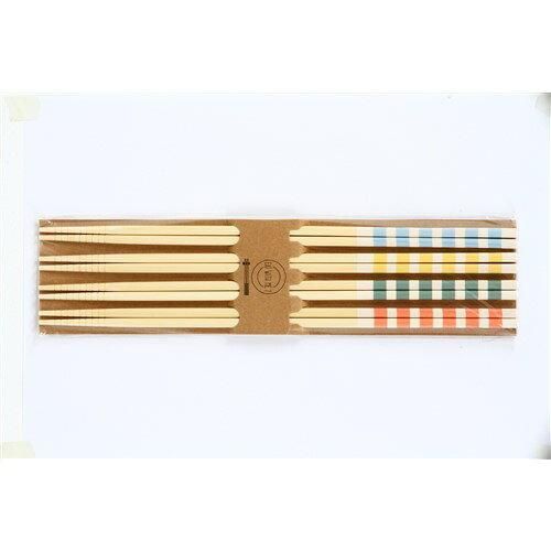 2営業日で発送 FUJIBOEKI 不二貿易 菜箸4本セット ボーダー 品番 10947 品番 10947 入数 10