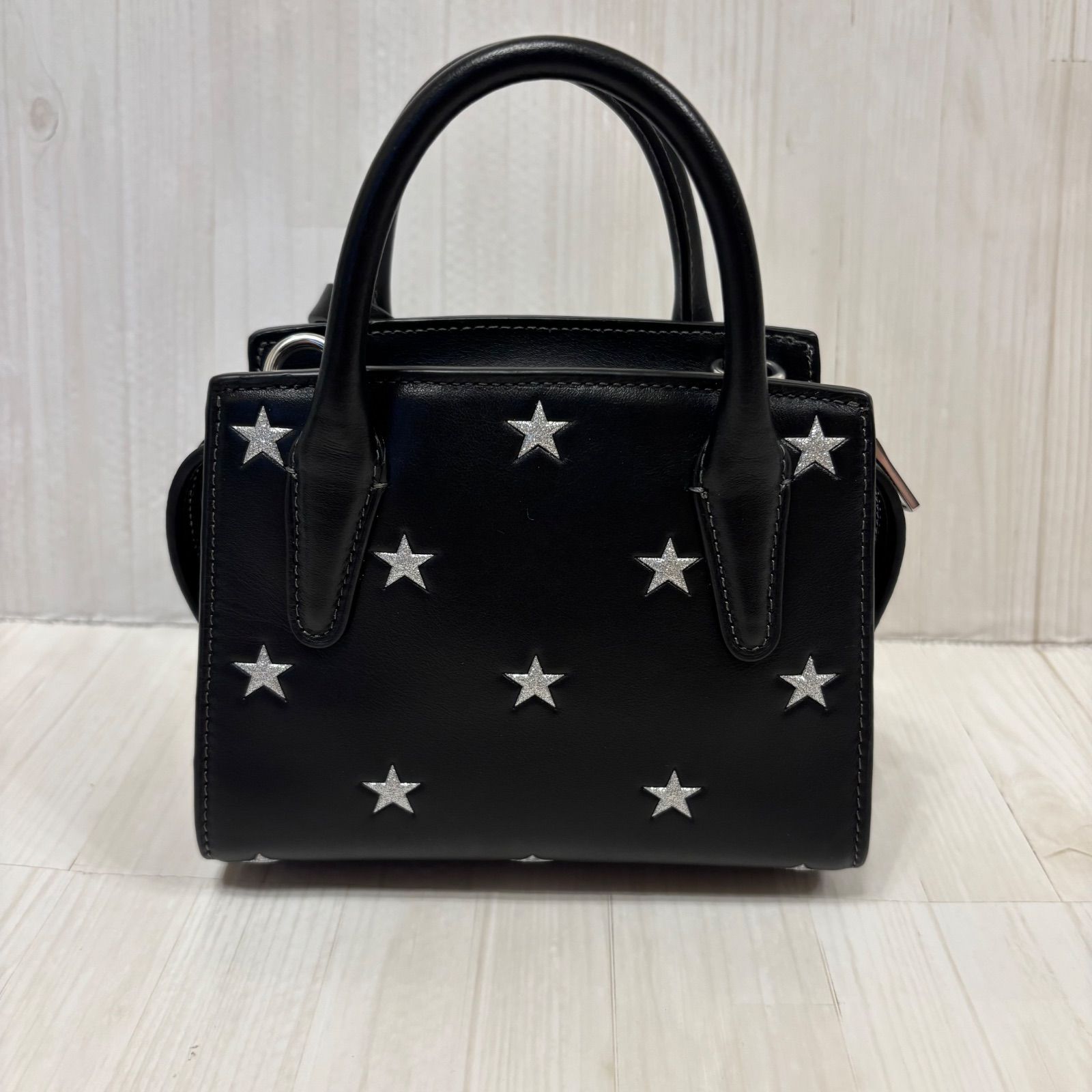 美品 COACH コーチ ショルダーバッグ スタープリント アンドレア ミニ 