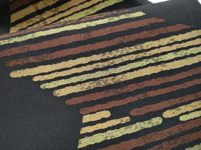 平和屋着物○九寸名古屋帯 霞文 正絹 逸品 CAAY2789hy