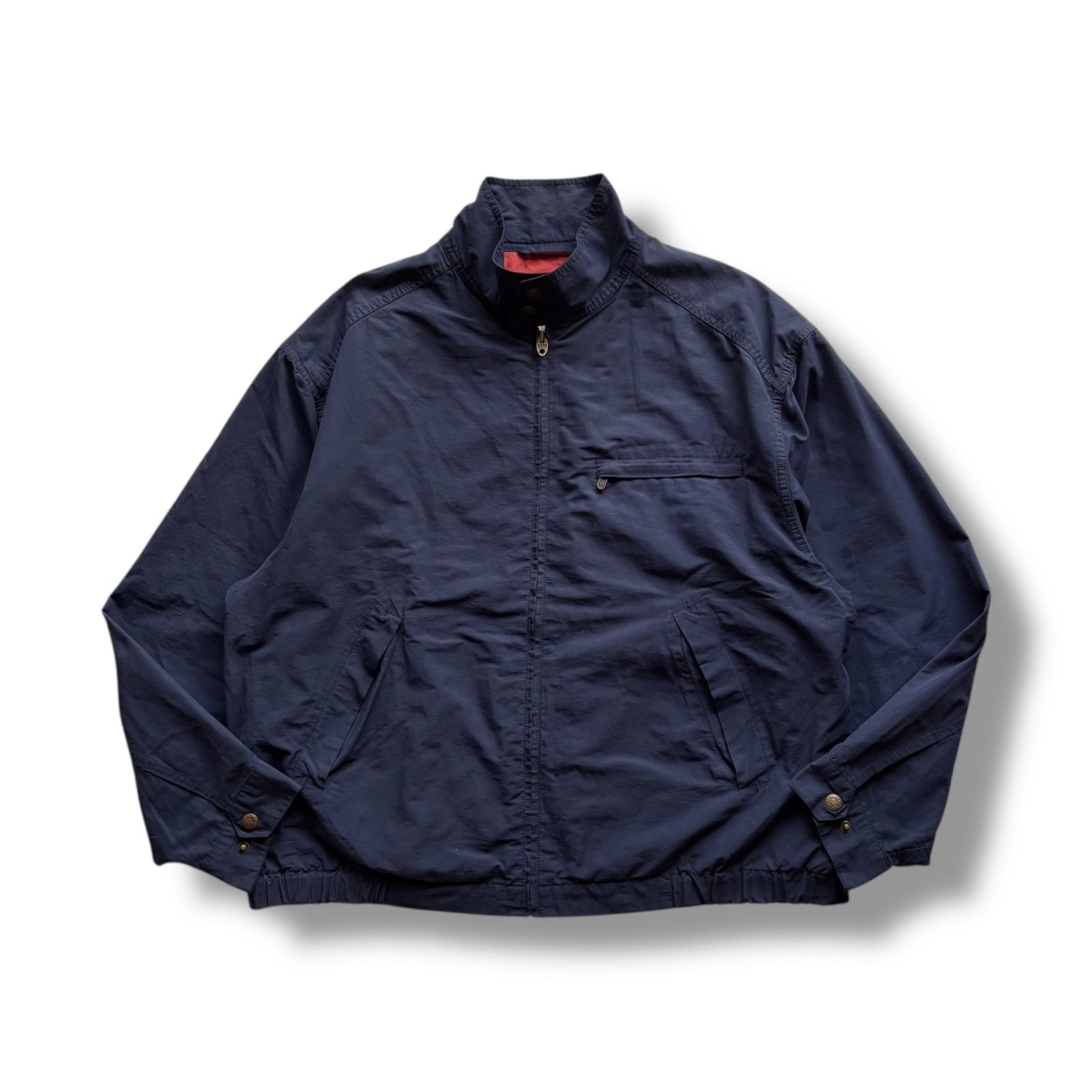 BANANA REPUBLIC ウール ネイビー 中綿ブルゾン ジャケット 90s BANANA REPUBLIC Harrington Jacket バナナリパブリック