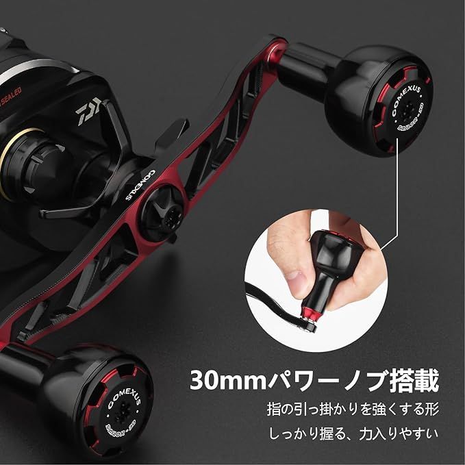 楽天市場】ゴメクサス CH120 パワーリールハンドル ダイワ