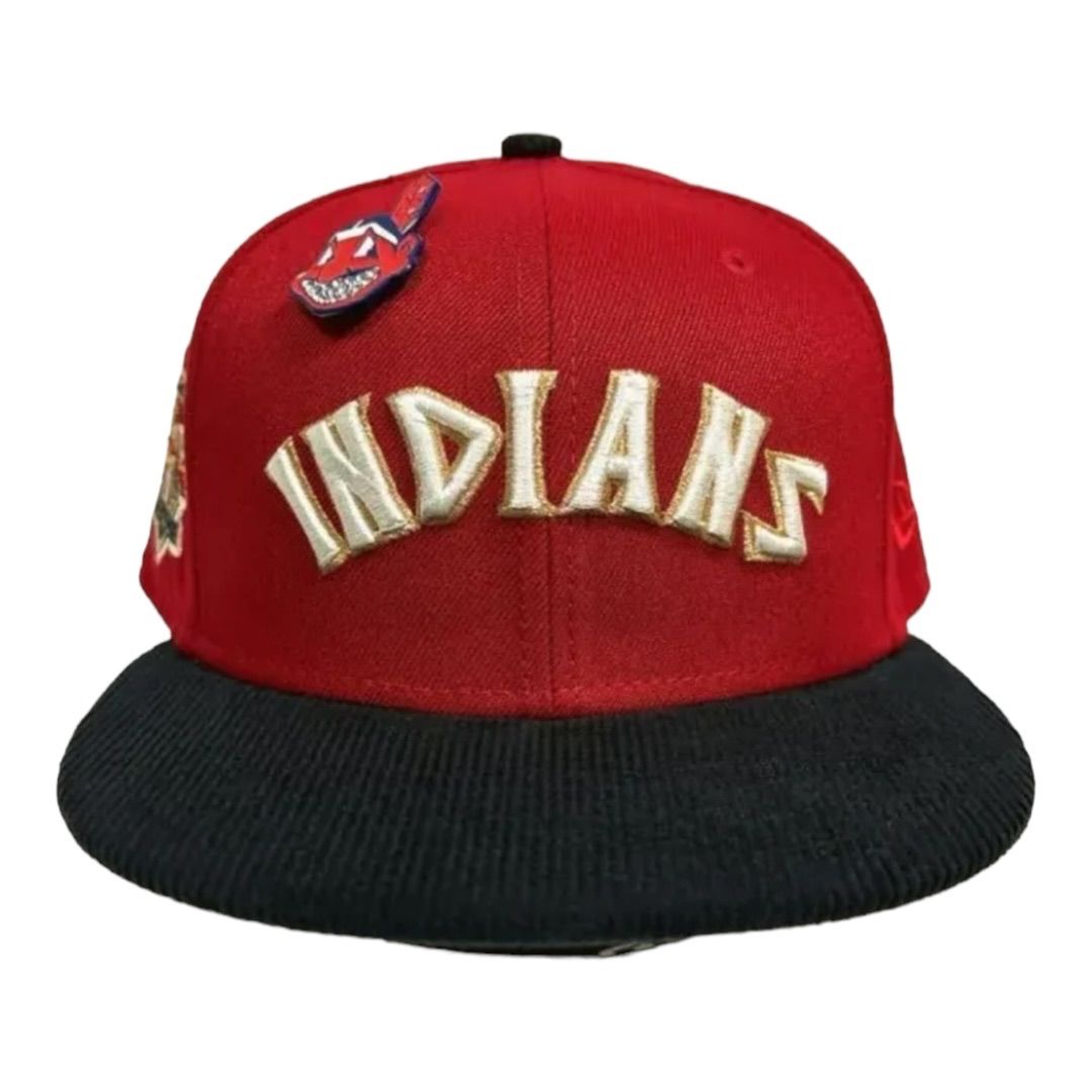 新品75/8インディアンス ワフー酋長カスタムピンズ付 ニューエラ 59FIFTY INDIANS NEW ERA 帽子 キャップ - メルカリ