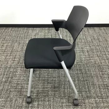 中古 ミーティングチェア 4脚セット コクヨ プロッティ ブラック 