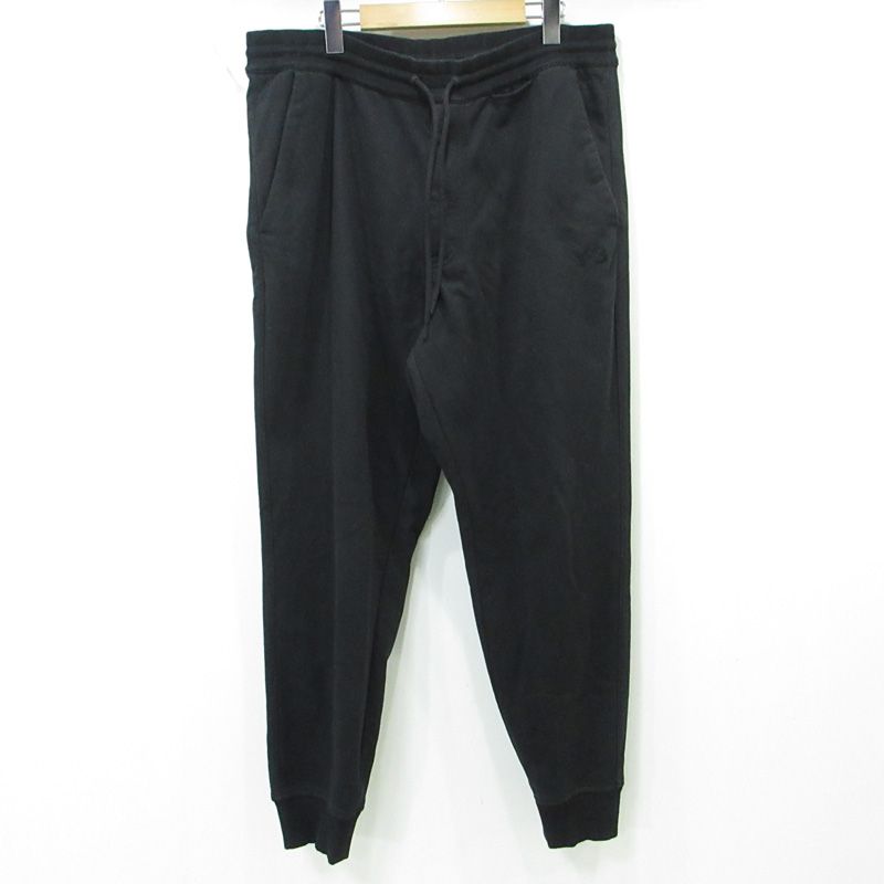 三重本店 Y-3 | ワイスリー YOHJI YAMAMOTO × adidas ヨウジヤマモト アディダス FRENCH TERRY CUFFED PANTS ロゴプリントスウェットパンツ IV5570 ブラック サイズ XL 108