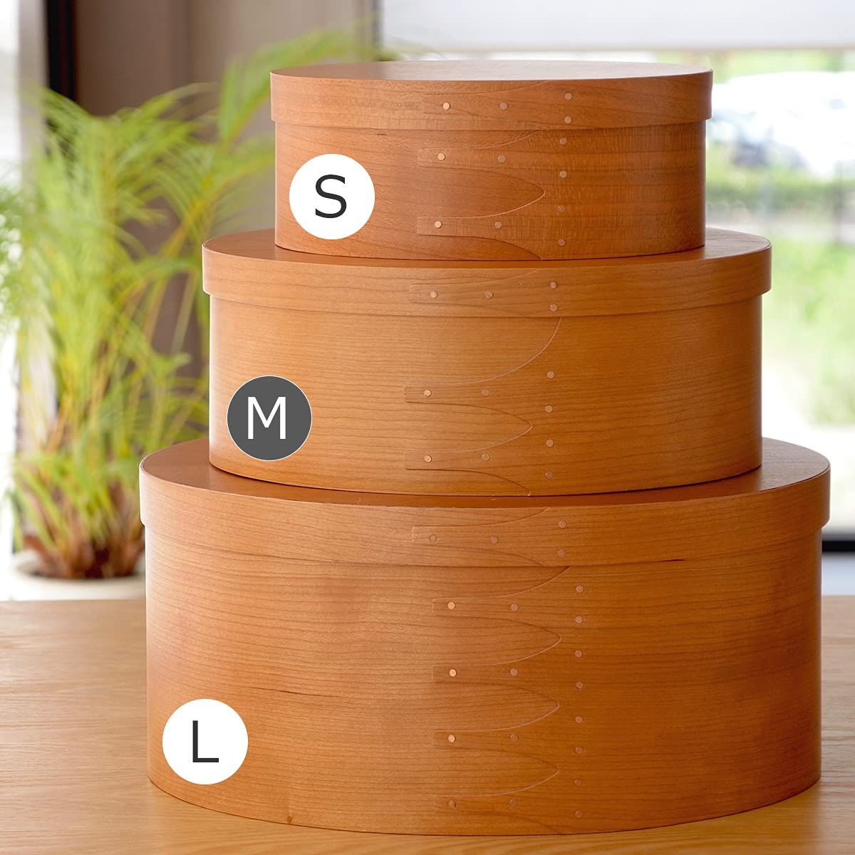 シェーカーボックス オーバル 木製 アウトレット 収納ボックス ふた