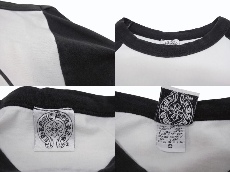 クロムハーツラグランシャツ クロムハーツ CHROME HEARTS ラグラン Tシャツ 長袖 プリント