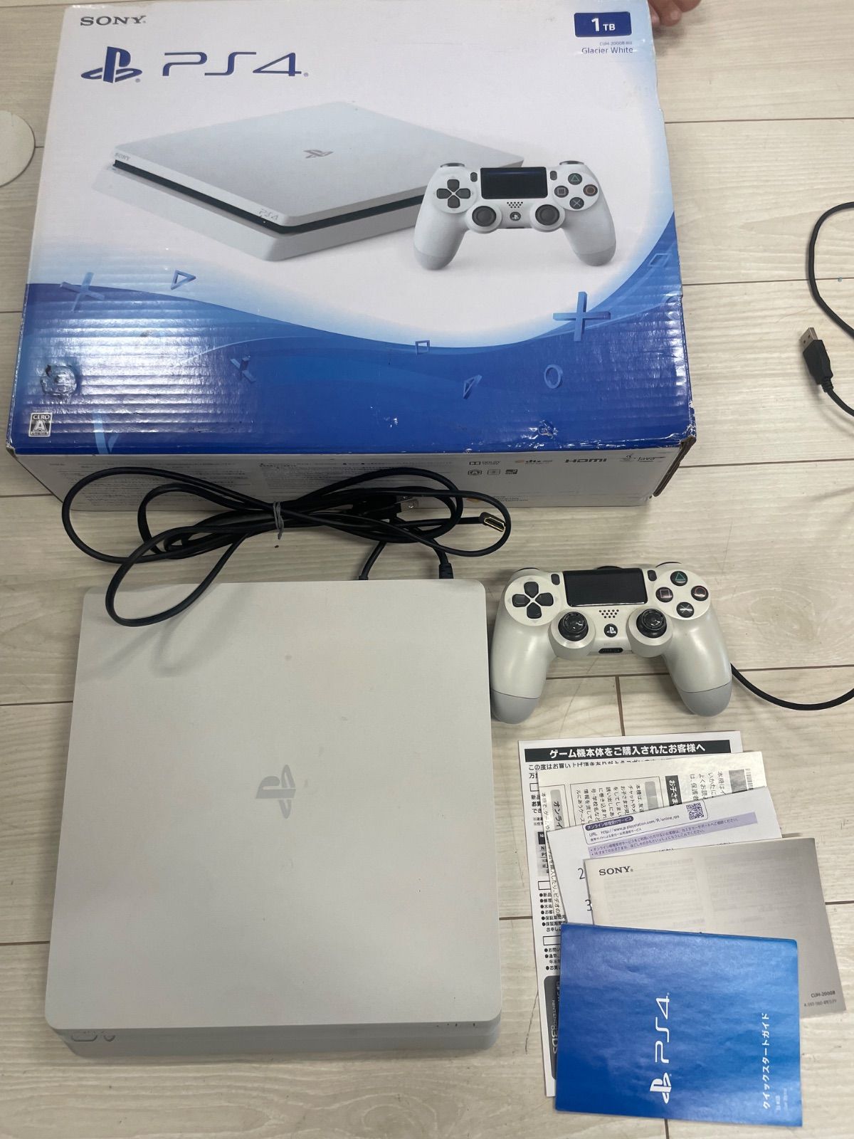 SONY PS4 CUH-2000B B02 1TB グレイシャーホワイト - メルカリ