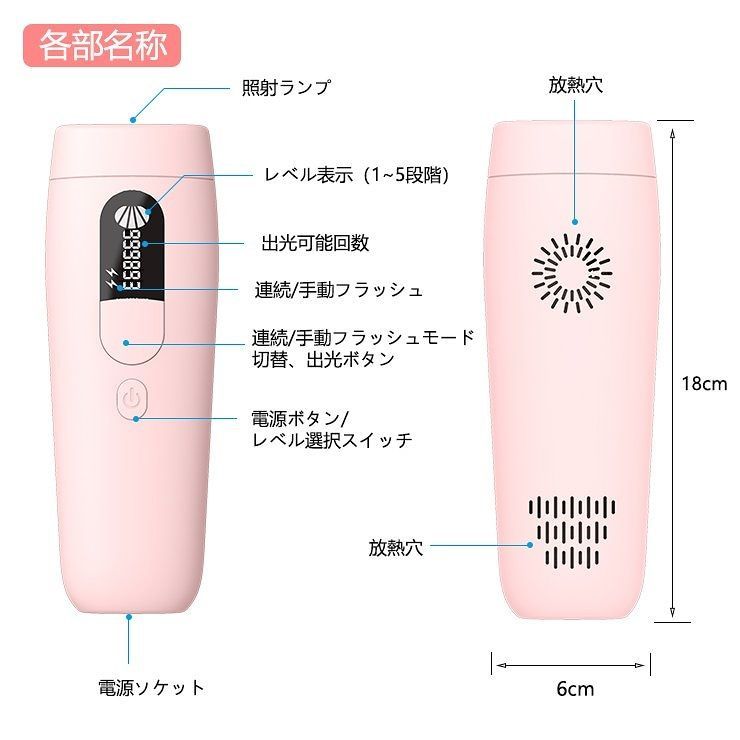 A-tion 脱毛器 レーザー 永久脱毛 IPL光脱毛器 フラッシュ式 99万発
