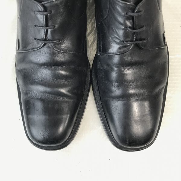 ここでご注文へ ようこそ! ビンテージ ギラロッシュ guy laroche 本革 プレーントゥ 25.5E 黒 BLACK ビジネス dress shoes◆E-34 クーポンで更にお得。