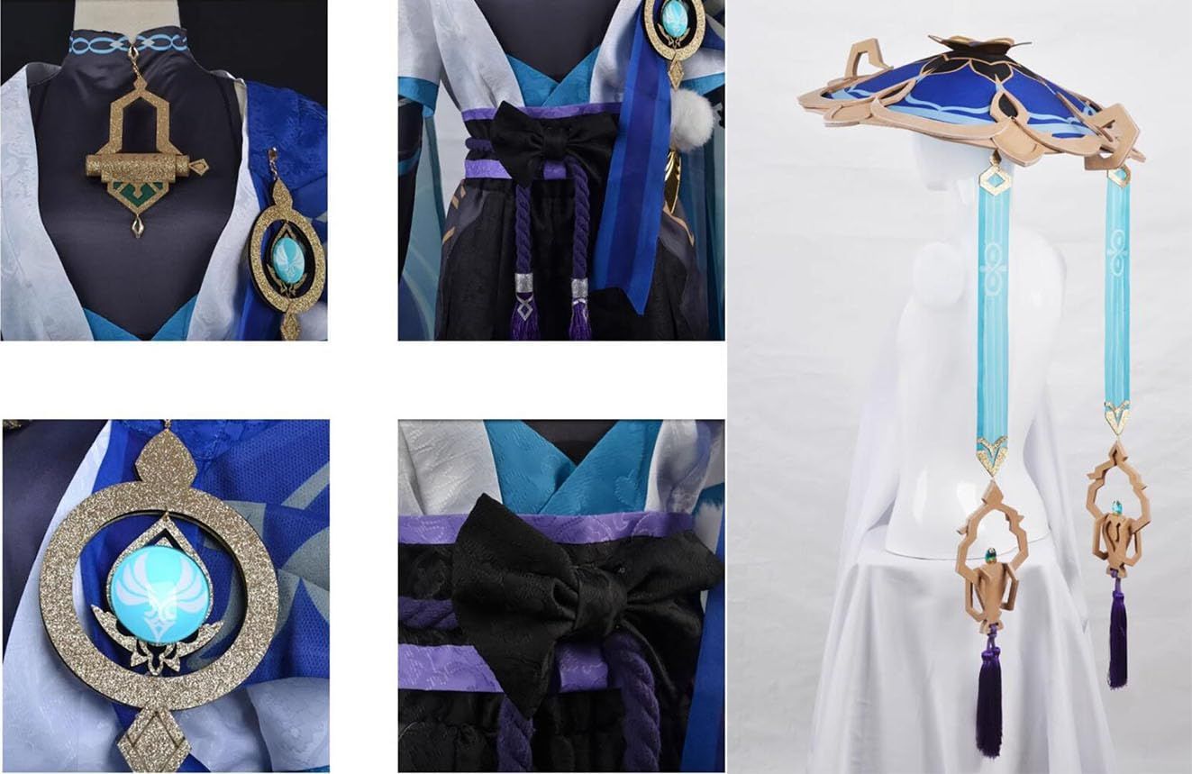原神 散兵 コスプレ スカラマシュ 放浪者 フルセット ウィッグ 笠付き 高品質 Amazon.co.jp: フルセット 衣装 散兵 スカラマシュ 放浪者 原神
