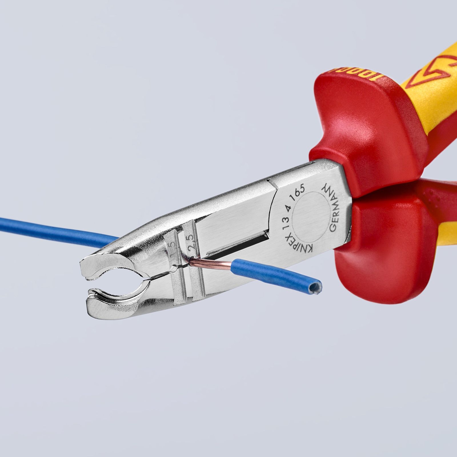 クニペックス KNIPEX 1346-165 絶縁マルチストリッピングプライヤ-(SB) クニペックス KNIPEX 1346-165 絶縁マルチストリッピングプライヤ-(SB)