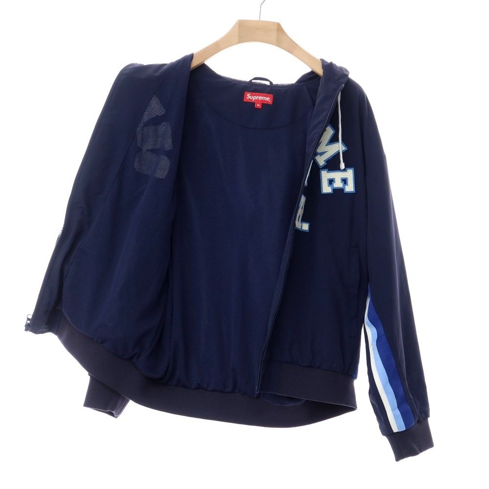 中古】シュプリーム Supreme 2023年春夏 Applique Hooded Track Jacket ナイロン トラックジャケット ブルゾン  ネイビー【サイズM】【メンズ】 - メルカリ