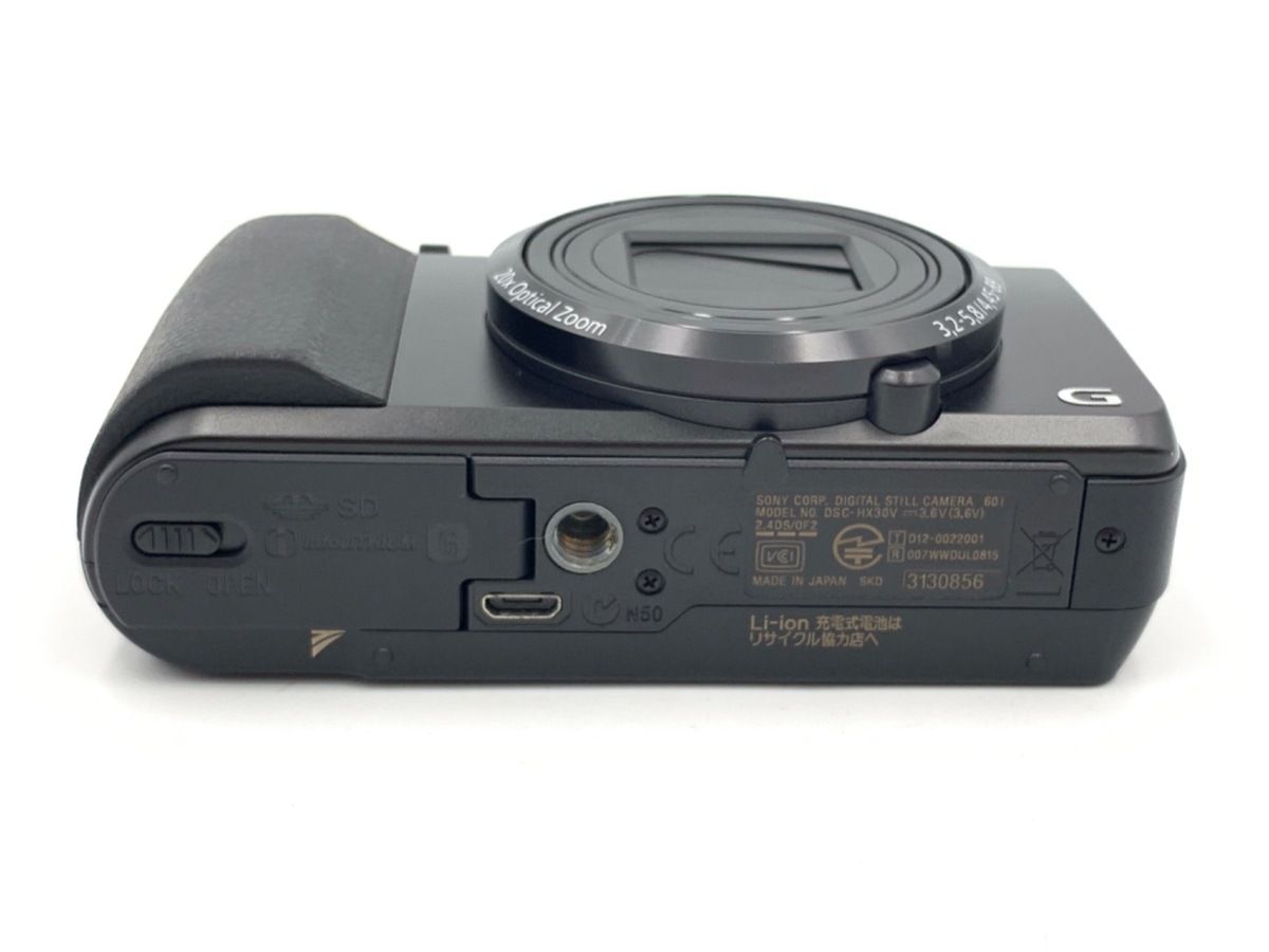  並品 ソニー Cyber shot DSC HX 30 V B ブラック コンパクトデジタルカメラ デジタルカメラ