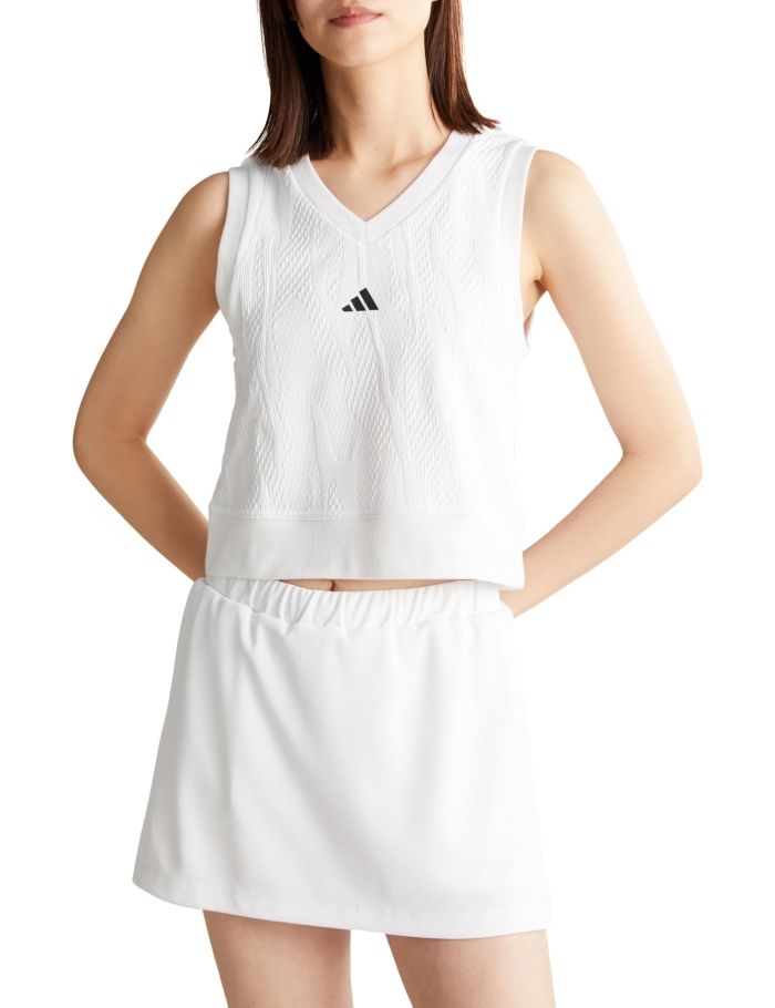 【超激得，新品】 【新品・2営業日で発送】ADIDAS アディダス 43_WTENNISCROPTPRO (JTV84) 色 : WHT サイズ : J／M その他