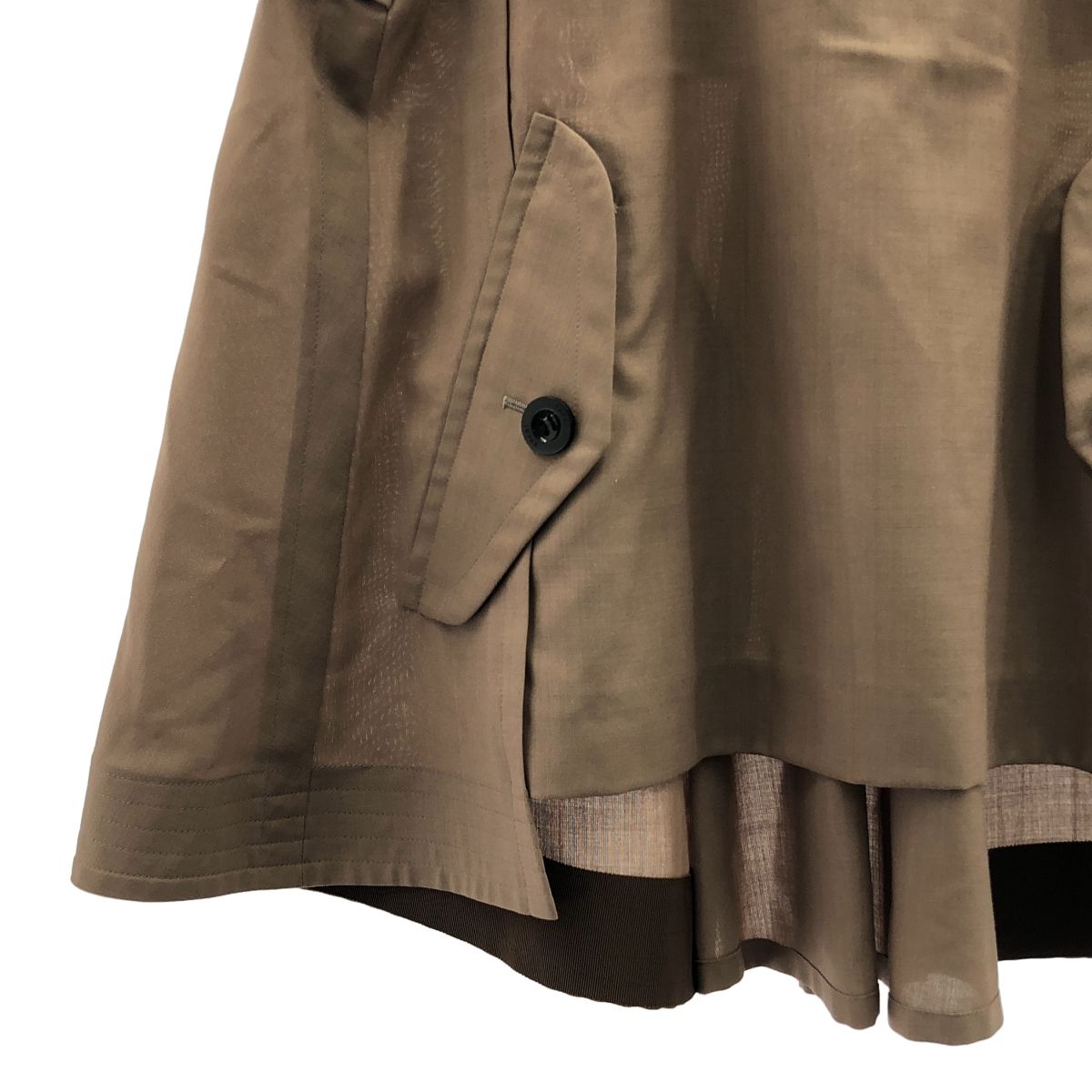sacai / サカイ | ハーフスリーブ ドッキング ニット カットソー | 2 