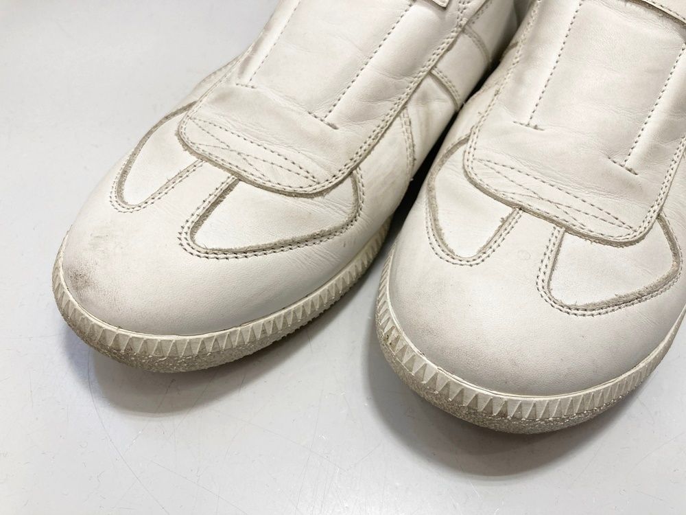 メゾン マルジェラ Maison Martin Margiela ジャーマントレーナー スリッポン 白 MADE IN ITALY レディース靴 スニーカー ホワイト サイズ 36 101-shoes1651