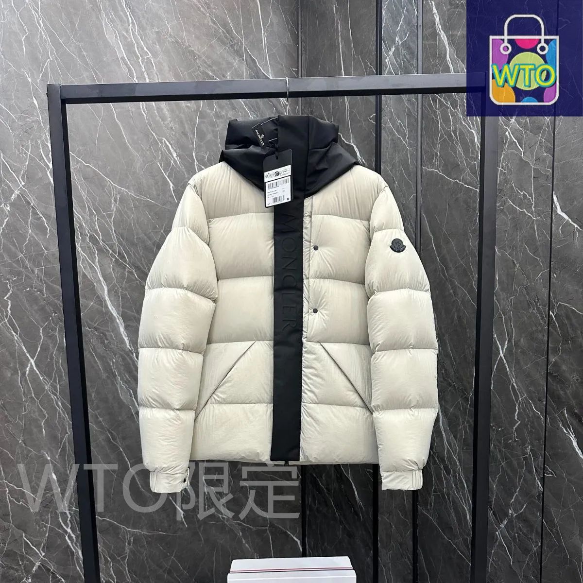 【値下げ中】MONCLER ホワイトダウンジャケット ホワイト Moncler x A$AP Rocky Bahianinha ショートダウン