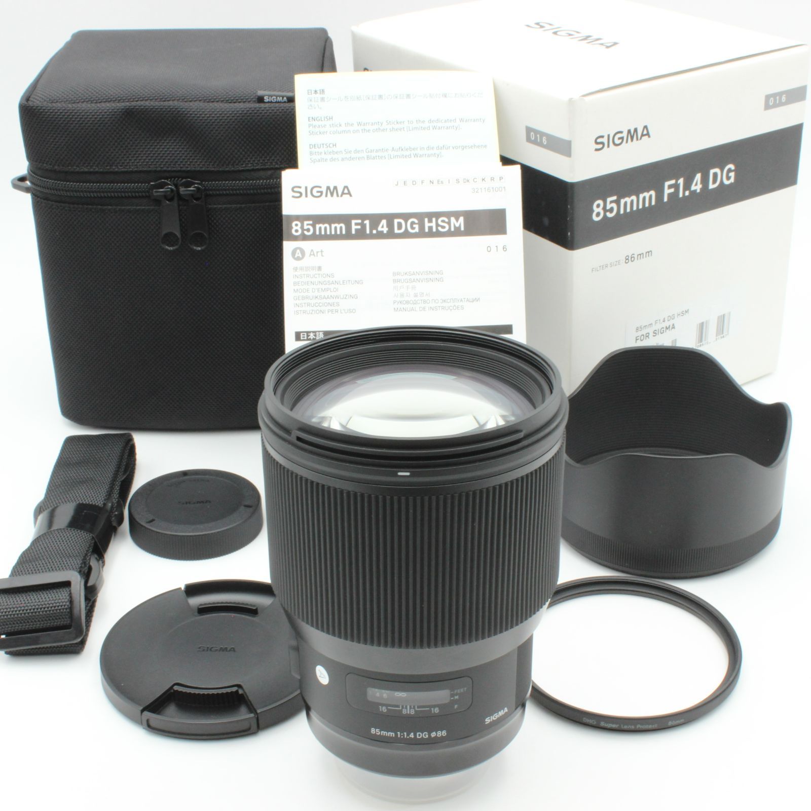 新品同様】 SIGMA シグマ 85mm f1.4 DG HSM Art 元箱 付属品 フィルター付き sigma SAマウント 46005 -  メルカリ