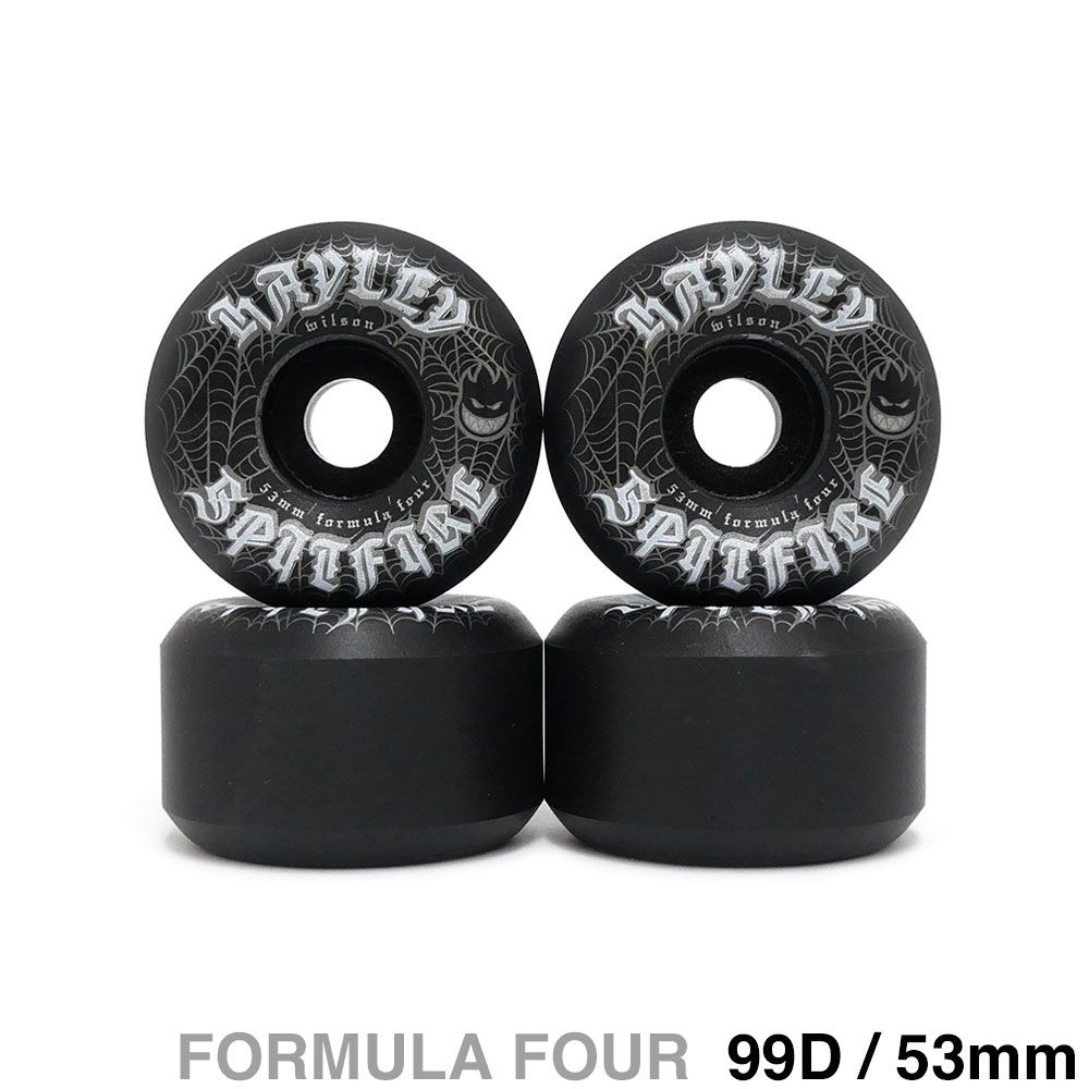 SPITFIRE WHEEL スピットファイヤー ウィール FORMULA FOUR F4 CONICAL FULL 99D HAYLEY WILSON WEBBED 黒 53mm スケートボード スケボー