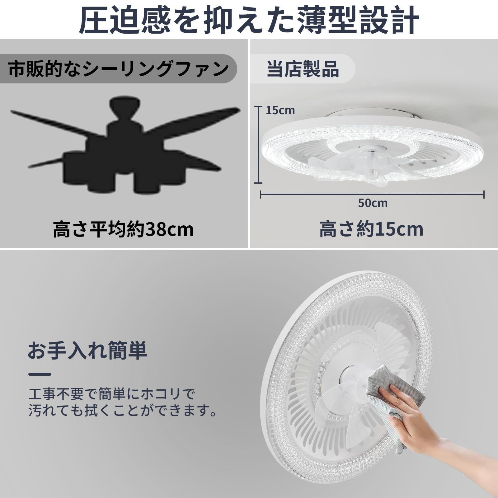 正逆回転切り替え 照明器具