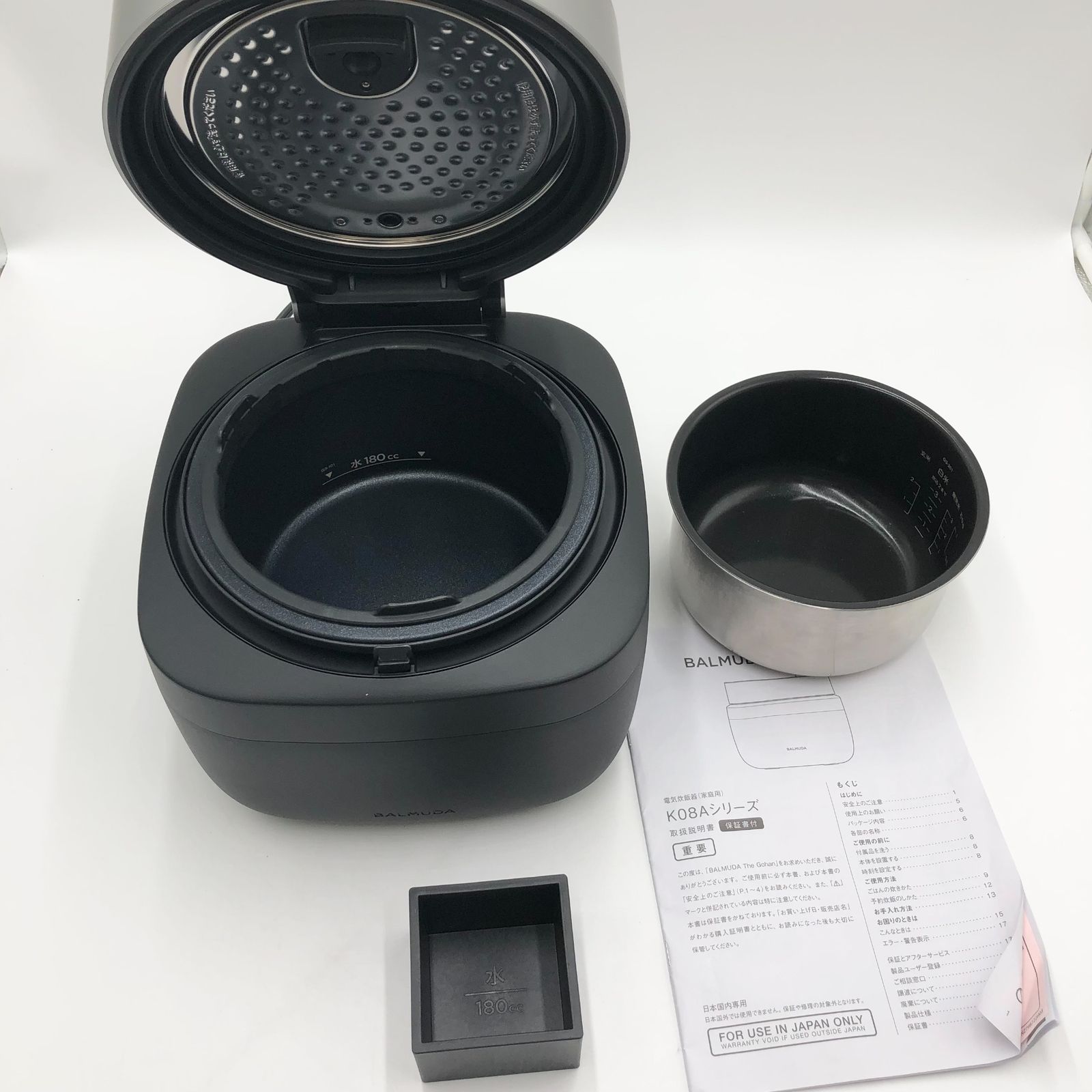 バルミューダ炊飯器 BALMUDA The Gohan K08A-BK ブラック（◇ ザ