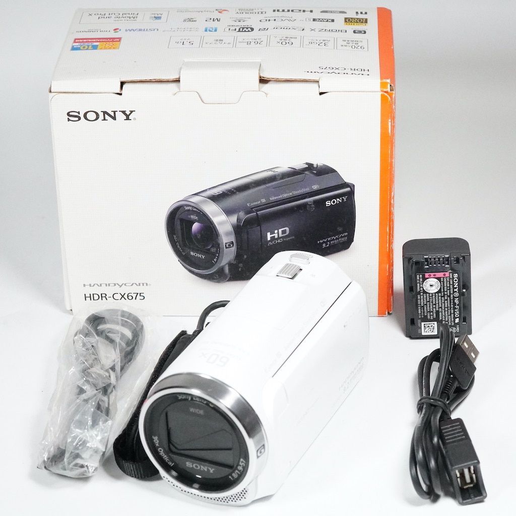 Amazon.co.jp: SONY ビデオカメラHDR-CX675 32GB 光学30倍