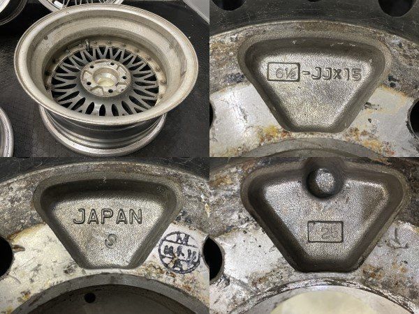 旧車ホイール FALKEN ファルケン 社外ホイール 15インチ 4本 6.5 