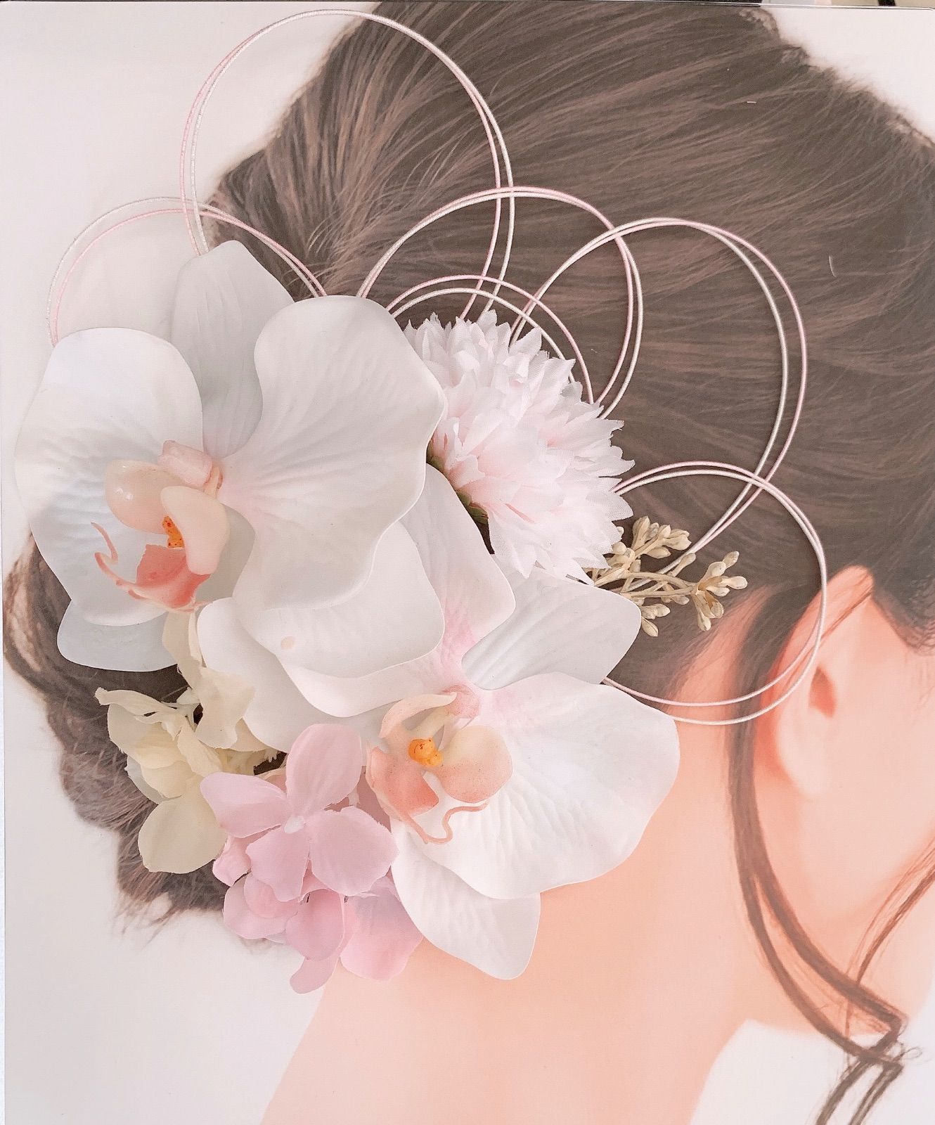 24時間以内発送】C ほんのりピンクの胡蝶蘭 和装髪飾り hananan flowers shop メルカリ