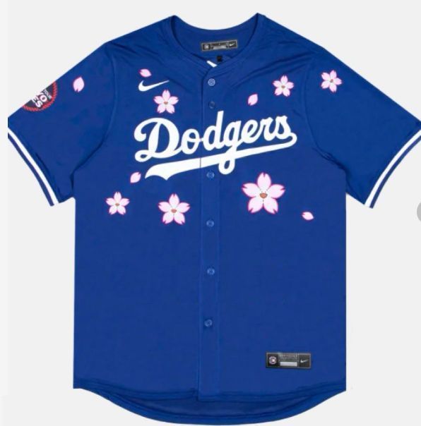 NIKE ドジャース×村上隆MLB東京シリーズコラボ Tシャツ ブルー M