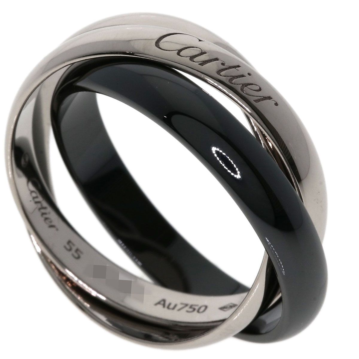 カルティエ トリニティ ブラック&ホワイト リング CARTIER カルティエ 