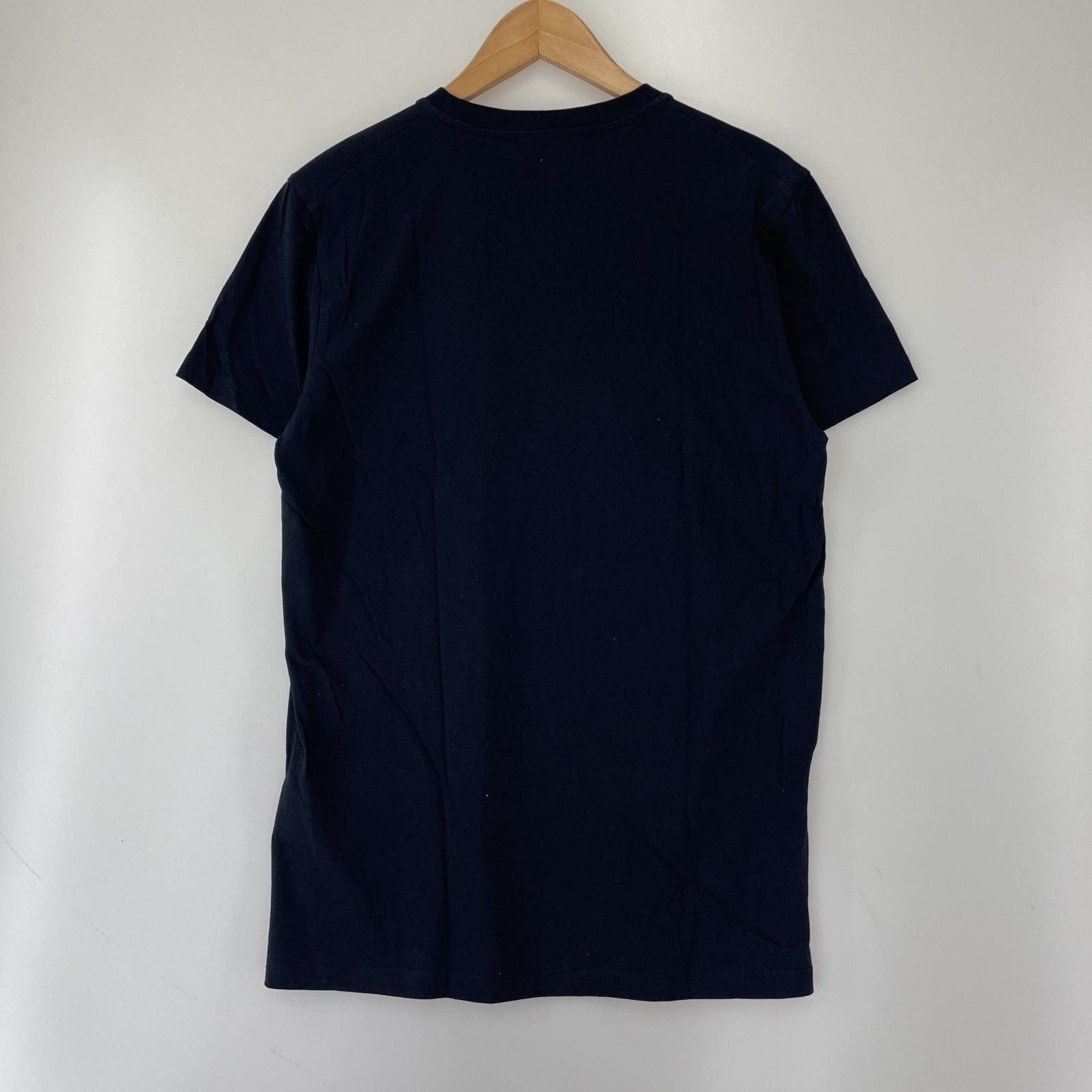 JIL SANDER フリル付きネイビー半袖Tシャツ JIL SANDER ジルサンダー タグ付き半袖Tシャツ sizeM/濃紺