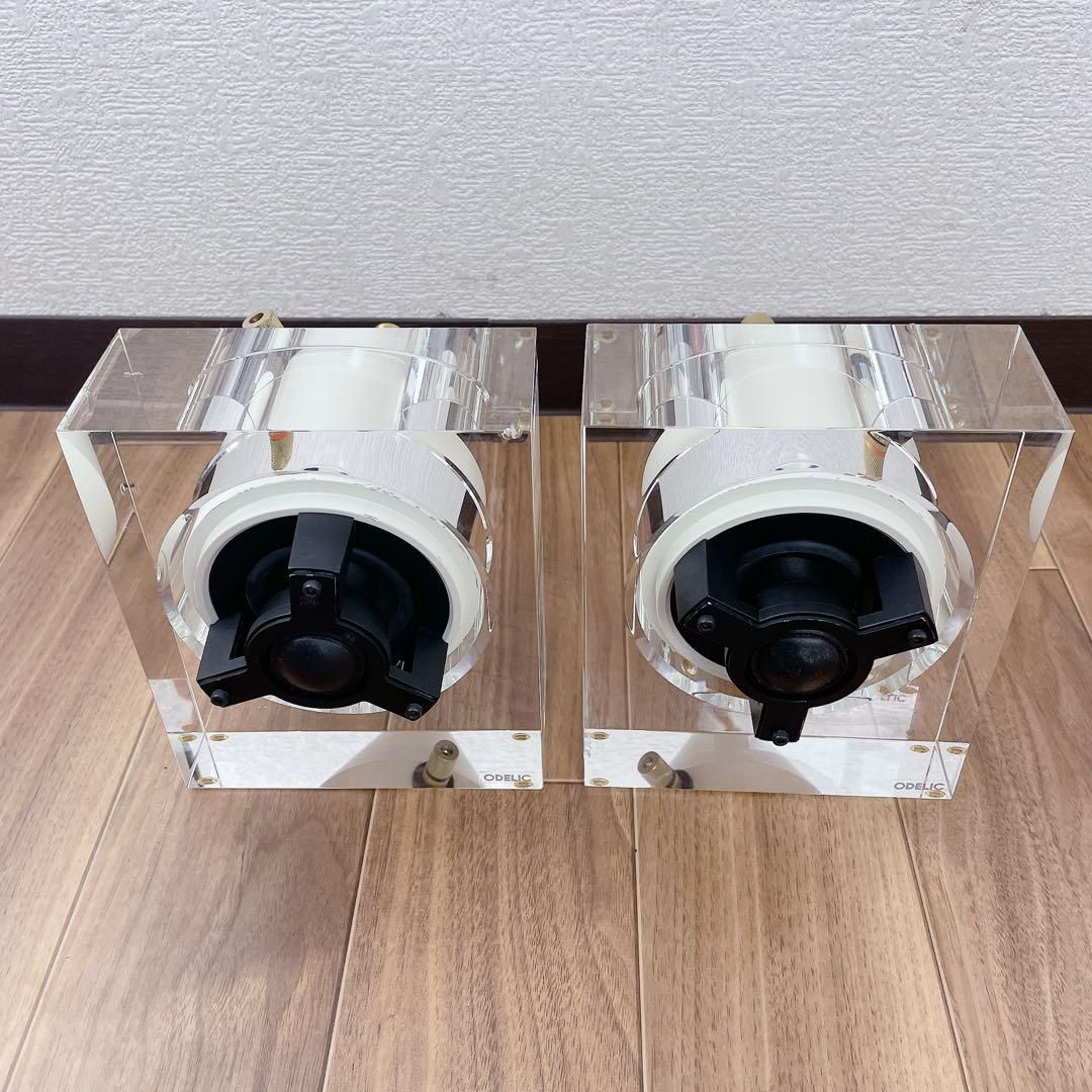 ODELIC × KENWOOD ガラススタンドスピーカー SP0001 2個