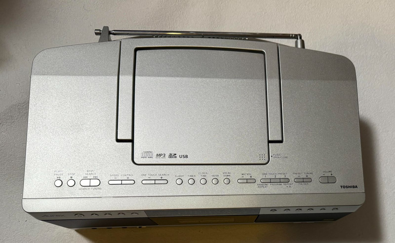 東芝 ハイレゾ CDラジカセ SD/USB/CD-RW対応 Aurex TY-AK1(N) サテン