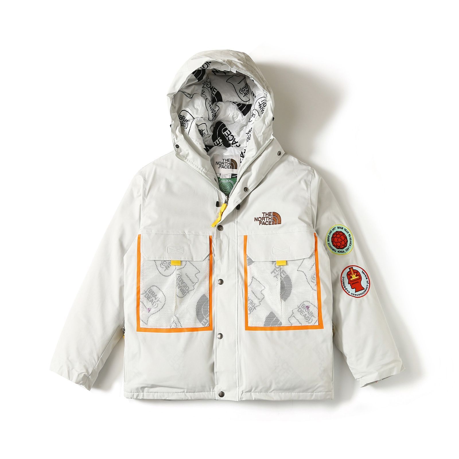 THE NORTH FACE x Brain Dead Printrd nuptse Jaclet ヌプシ ダウン