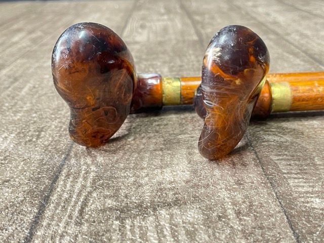  ストレートステッキ 2本セット ウッドステッキ 杖 全長約89 cm 歩行補助 513760 杖 ステッキ 看護 介護用品