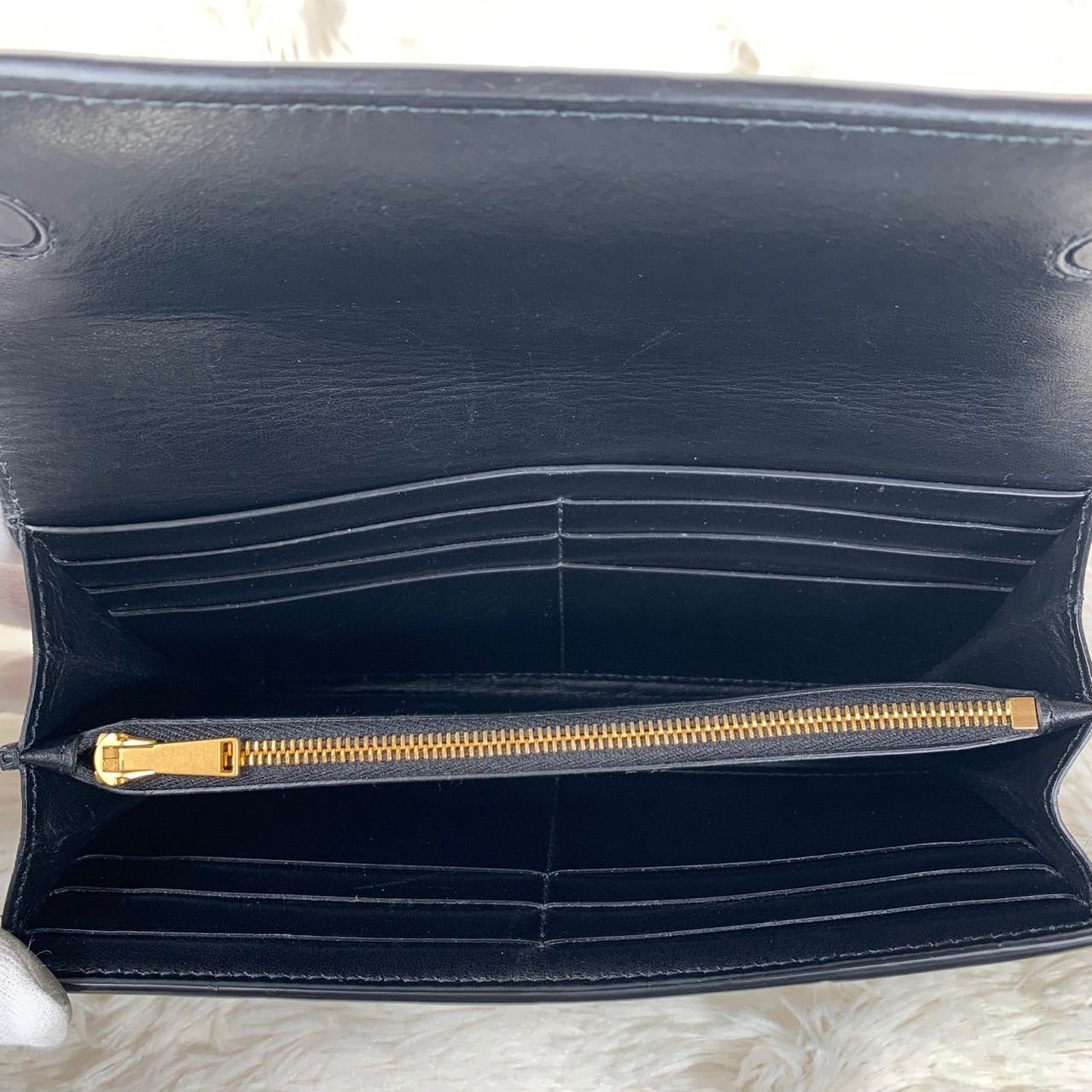 ボッテガヴェネタ カセット ラージ フラップウォレット 長財布 長財布