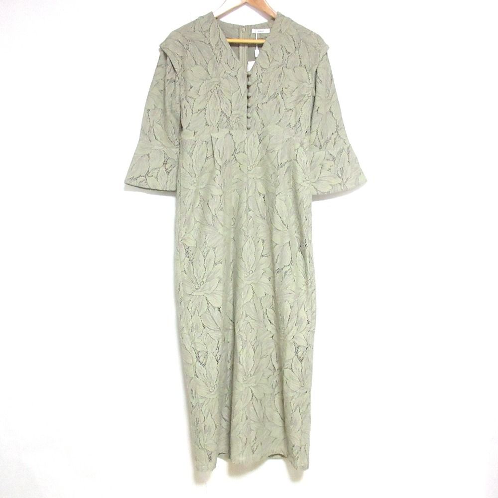未使用 23SS CLANE クラネ CURTAIN LACE FLARE CUFF ONE PIECE