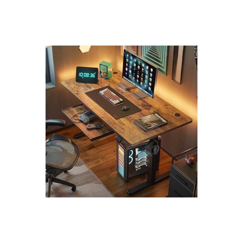 【完全未開封　新品】FEZIBO 電動昇降式デスク 120cm x 60cm Amazon | FEZIBO電動昇降式デスク スタンディングデスク 幅120cm