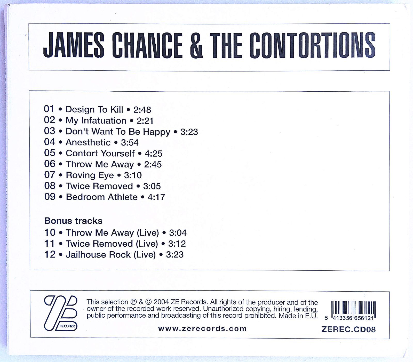 The Contortions james chance レコード2枚セット 中古】JAMES CHANCE & THE CONTORTIONS ジェームス・チャンス&ザ