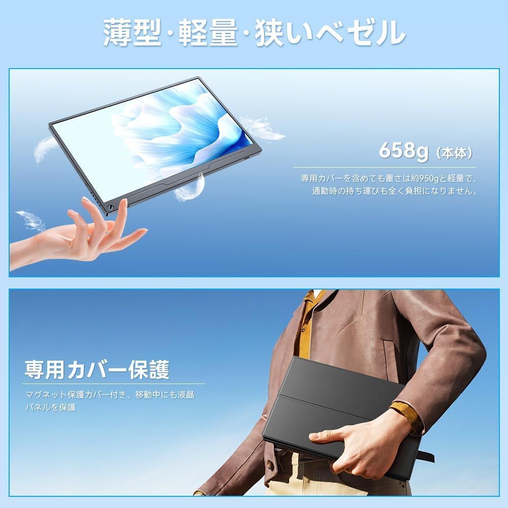 モバイルモニター 15.6インチ 1920*1080 卓上スタンド付き ゲーミン モバイルモニター 15.6インチ 1920*1080 卓上スタンド付き