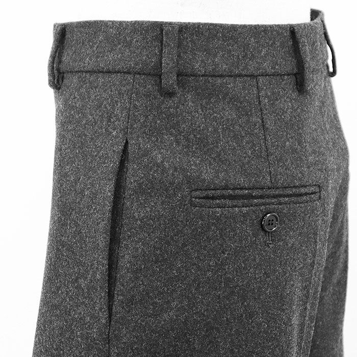 未使用】CELINE セリーヌ パンツ ガウチョ メルトン ウール100  