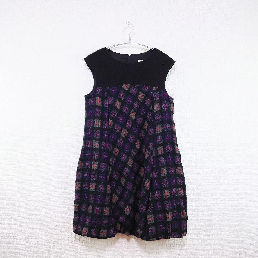 t.b センソユニコ SENSO UNICO バルーンジャンパースカート ウール混 サイズ40