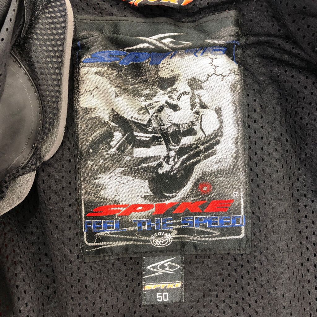 SPYKE レーシングジャケット レザージャケット レッド (メンズ 50  
