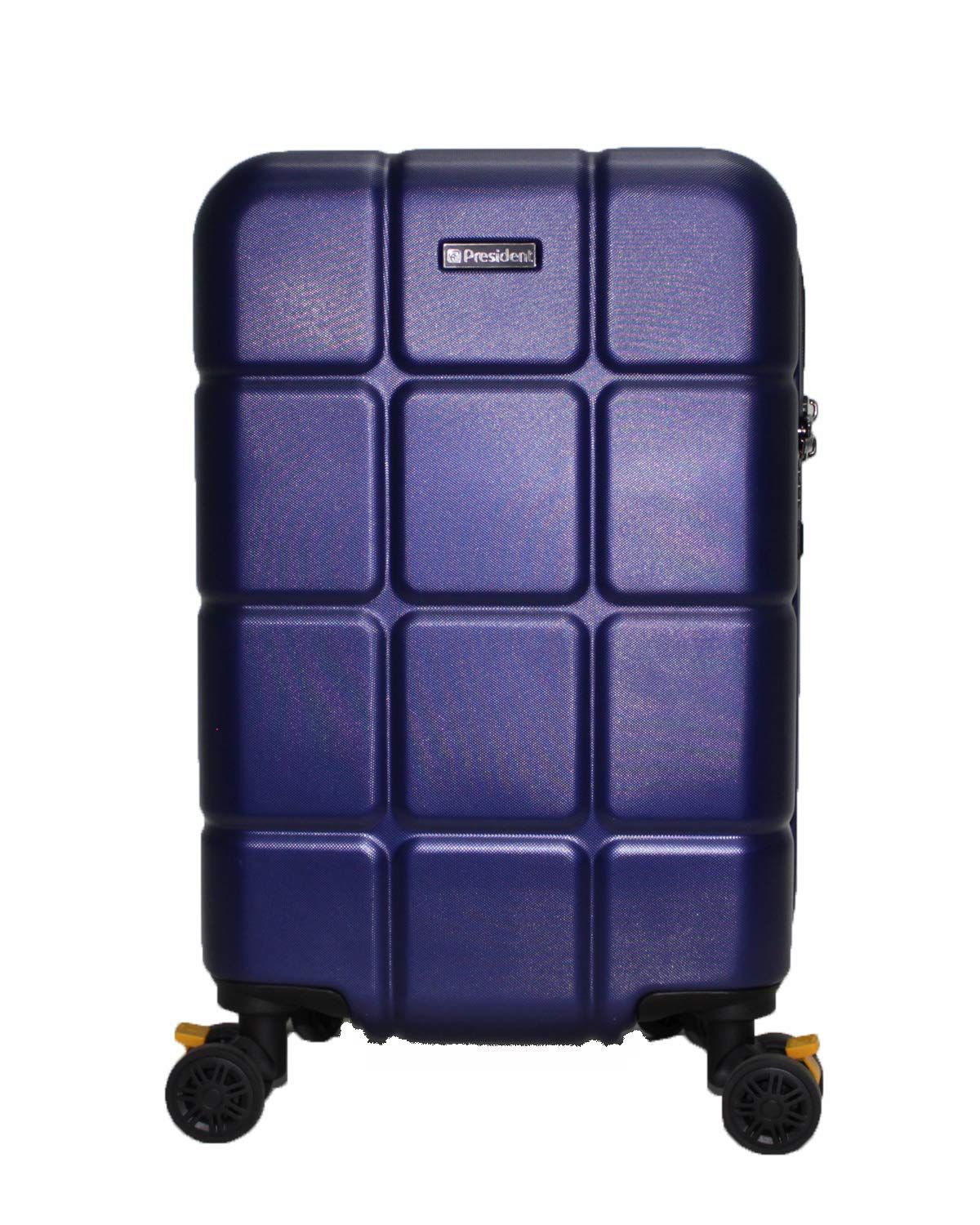 PRESIDENT プレジデント スーツケース キャリーケース 機内持込 サイズ Sサイズ ２～３泊用 ３１L 360度回転キャスター 3段階調節キャリーバー エキスパンド機能 TSAロック KUBIKO ネイビー