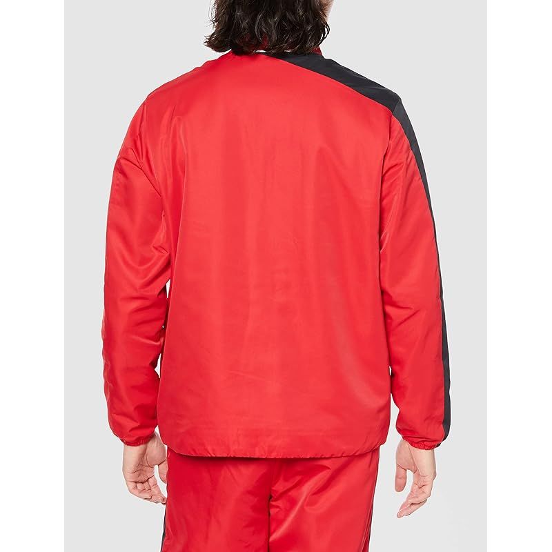 デサント ウインドブレーカー 定番 防風 保温 裏トリコット 前開き 動きやすい トレーニング ジム ランニング メンズ チーム RED(DTM-3 デサント] ウインドブレーカー 定番 防風 保温 裏トリコット 前開き